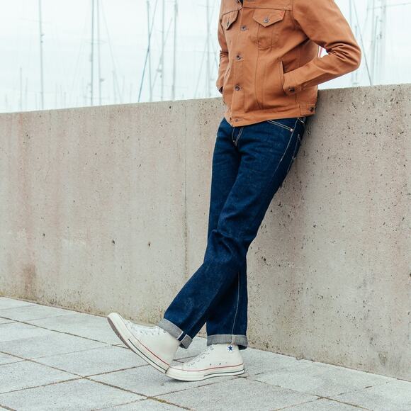 NWT! Iron Heart IH-888S-18 High Rise Tapered Denim 44W x 36L - Picture 3 of 13